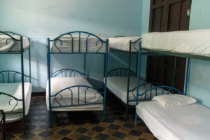 indoor hostel room view